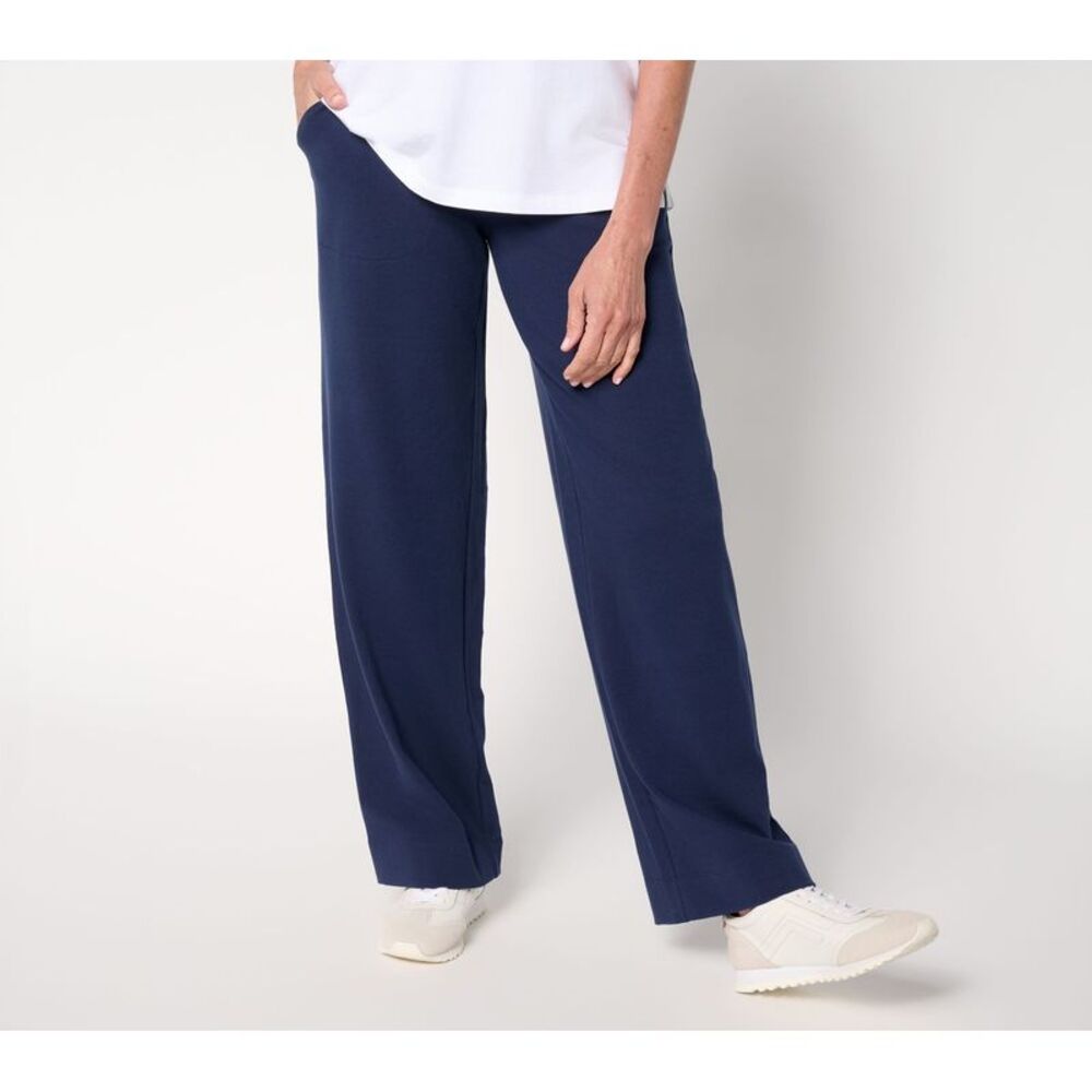 Vince Camuto Women's Petite Pants PXS Denim & Co. Active Duo Full Blue A704335